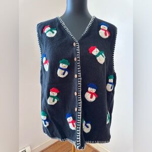 Vintage Marisa Christina Woman's The Christmas Collection 2000 Vest Size XL